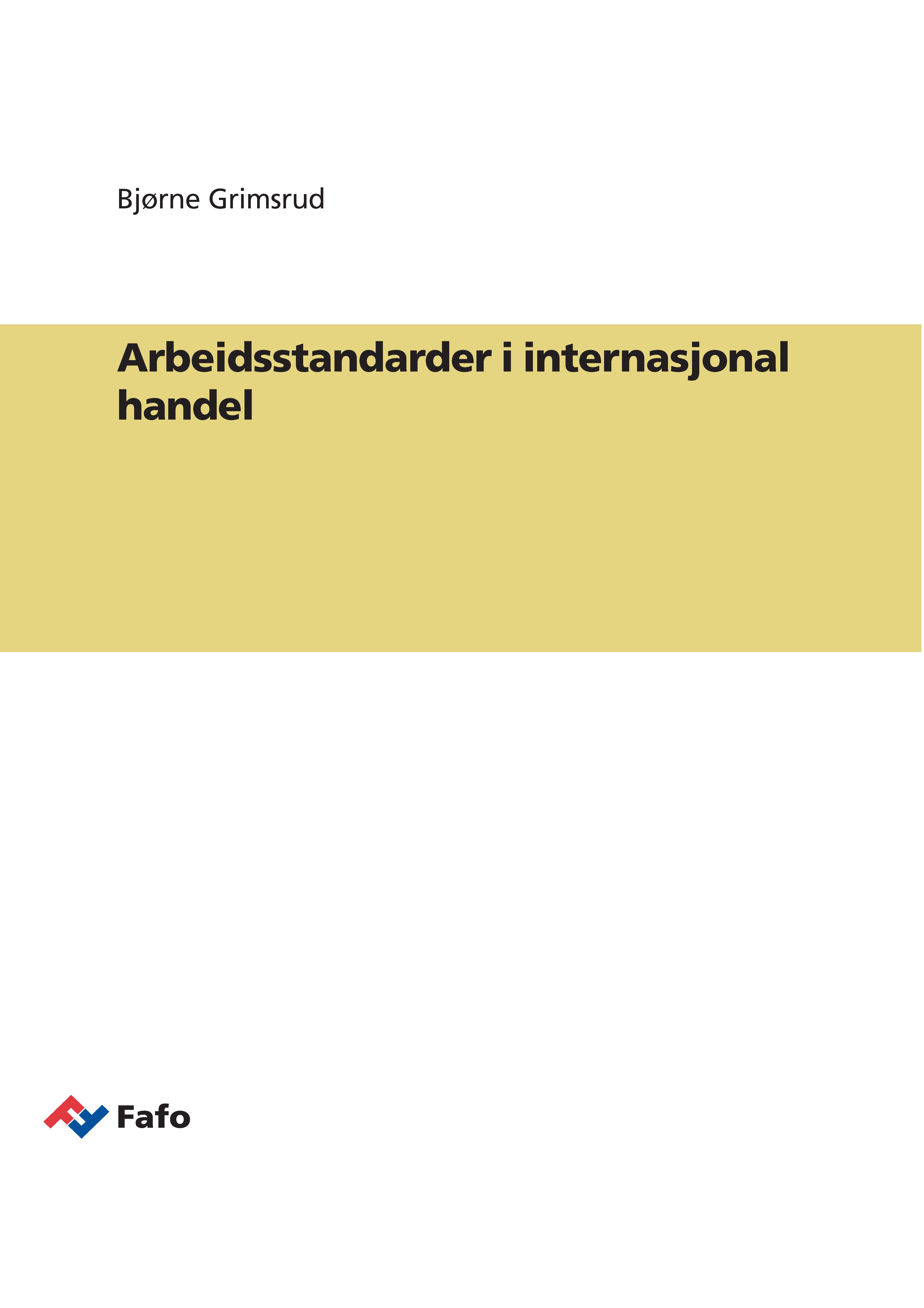 Arbeidsstandarder i internasjonal handel