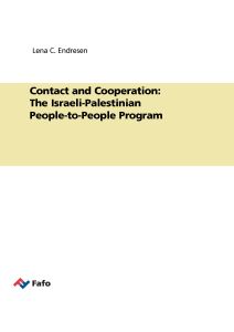 Contact and Cooperation: The Israeli-Palestinian People-to-People Program