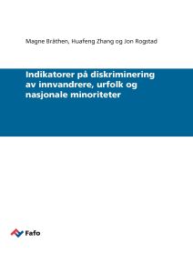 Indikatorer på diskriminering av innvandrere, urfolk og nasjonale minoriteter